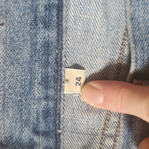 Citizens of Humanity Liya High Rise Classic Fit Ankle Crop jeans 24 in Torn - Picture 7 of 11